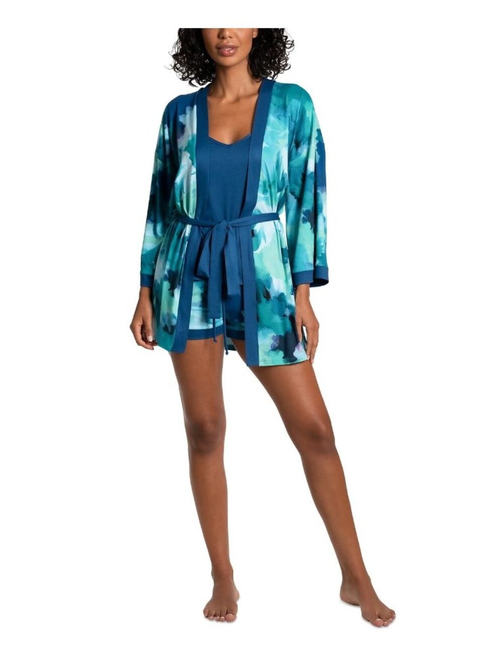 Linea Donatella Women's Clement Travel Sleep Gown ONLY Turquoise Green Size S